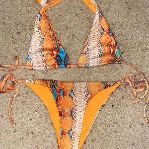 SHEIN snake skin swimsuit